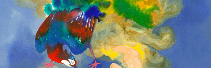 dessin d'un oiseau imaginaire